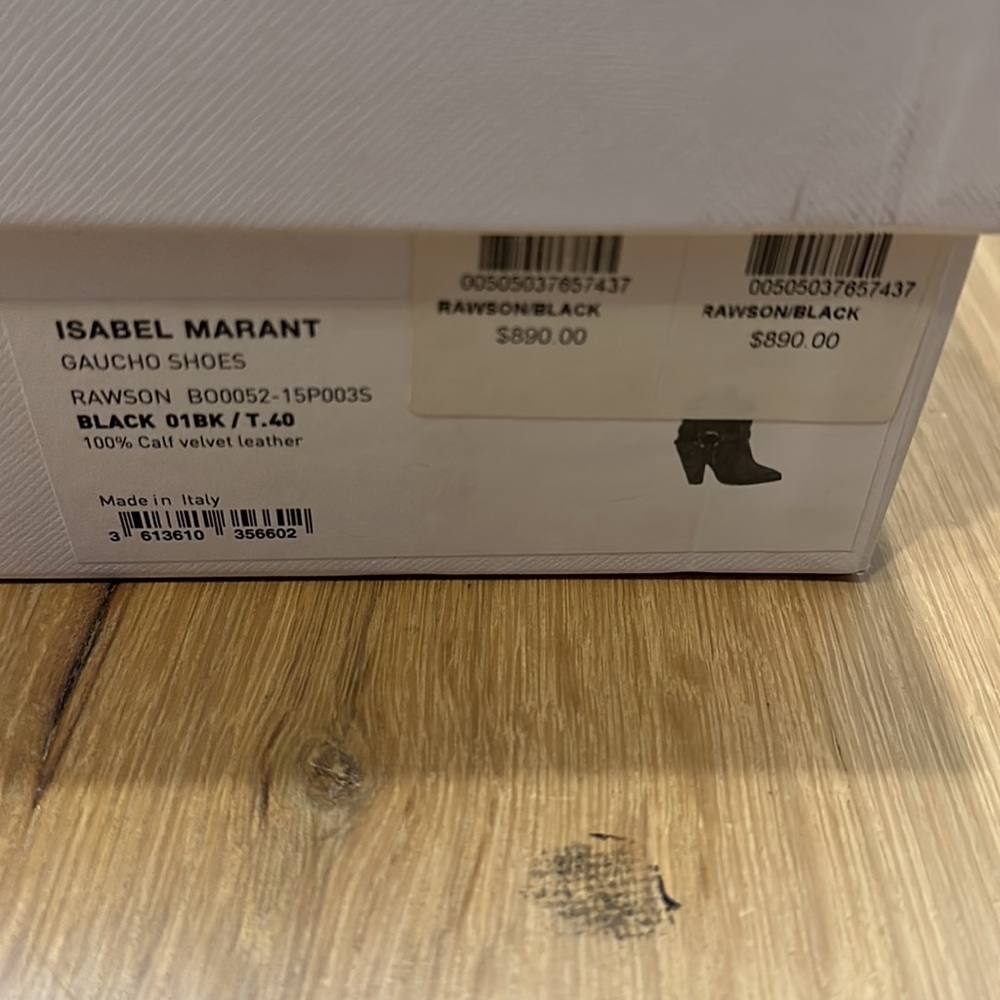 Isabel Marant Rawson Black Suede Ankle Boot - Picture 2 of 10